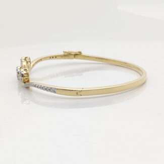 DIAMOND OVAL BANGLE-000011728