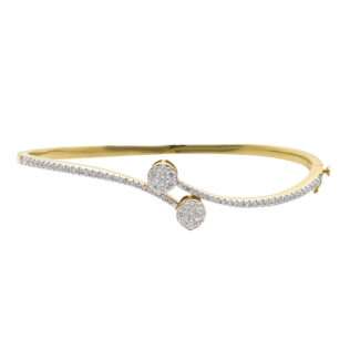 DIAMOND OVAL BANGLE-000011663