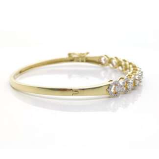 DIAMOND OVAL BANGLE-000011677