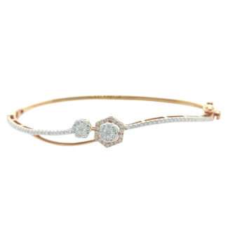 DIAMOND OVAL BANGLE-000011447